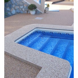 Плитка із граніту для басеіну шершава Еллоу 40х40