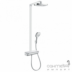 Душова стійка з термостатом Hansgrohe Raindance Select E 300 EcoSmart 27282400 біла/хром Суми