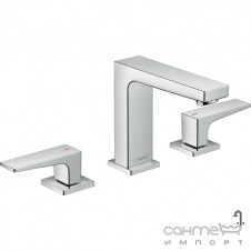 Смеситель для раковины врезной на 3 отверстия Hansgrohe Metropol 32514000 хром
