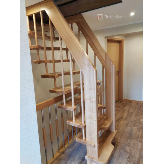 Изготовление деревянных лестниц утиный шаг