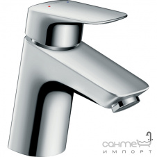 Смеситель для раковины с донным клапаном Hansgrohe Logis LowFlow 71078000 хром