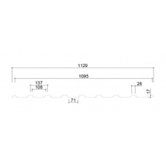 Профнастил Ruukki T20 Polyester 0,45 мм RR-29 (Красный) Золотоноша