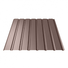 Профнастил Ruukki Т15 Polyester 0,45 мм RR-887 (Каштан)