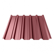 Фото - Профнастил Ruukki Т35 Polyester 0,45 мм RR-798 (Червоне вино) Профнастил Ruukki Т35 Polyester 0,45 мм RR-798 (Червоне вино)