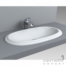 Раковина врізна Фортуна Лагуна 700x400 RAL6018 зелена