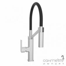 Смеситель для кухни с гибким изливом Devit Up 56120 хром/черный