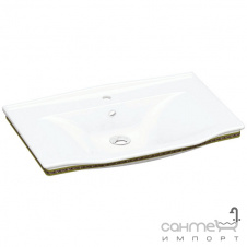 Раковина Idevit Neo Classic 3301-0805-0088 белая/декор золото