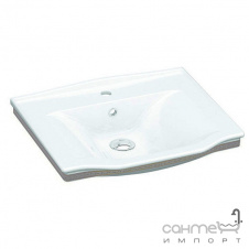 Раковина Idevit Neo Classic 3301-0655-0088 белая/декор золото