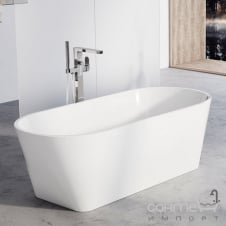 Акриловая ванна Ravak Solo 1780x800 XC00100036 белая, сифон матовый черный