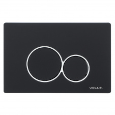 VOLLE VISO EVO клавиша смыва черная soft-touch пластик