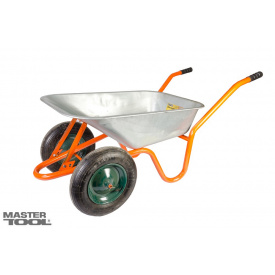 Тачка садово-строительная двухколесная MASTERTOOL 85 л 160 кг 79-9849