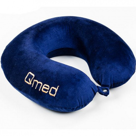 Ортопедическая подушка подголовник для путешествий Qmed ТRAVELING KM-10 Синий