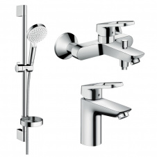 HANSGROHE LOGIS Loop набор смесителей для ванны умывальник 100 (71151000+71244000+26553400)