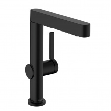 HANSGROHE FINORIS смеситель для умывальника 230 c выдвижным изливом (2 струи), цвет черный матовый