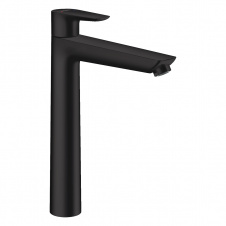 HANSGROHE TALIS E смеситель для умывальника 240, однорычажный, со сливным гарнитуром, цвет покрытия чёрный матовый