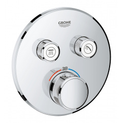 GROHE SMARTCONTROL термостат для душа внешняя часть на 2 выхода хром Миколаїв