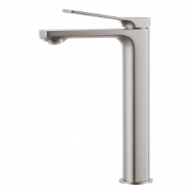 VOLLE SOLO смеситель для умывальника высокий, 26мм, cepillado níquel