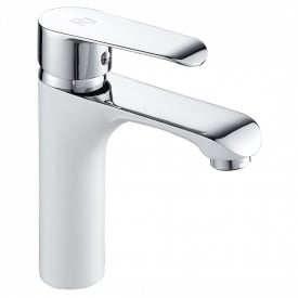 RJ FLY смеситель для умывальника однорычажный на гайке, хром/бел., 35 мм