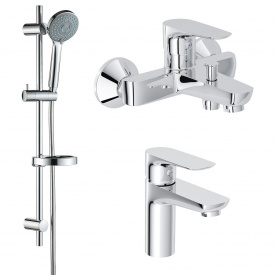 IMPRESE KIT 20080 набор смесителей (3 в 1) смеситель для умывальника смеситель для ванны душевой гарнитур