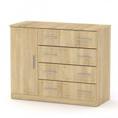 Комод Компанит 4+1Б МДФ 1054x849x448 см в цвете дуб-сонома Киев