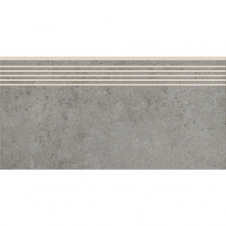 Фото - Керамогранитная плитка для ступеней Cersanit Highbrook Grey Steptread 29,8х59,8 см Керамогранитная плитка для ступеней Cersanit Highbrook Grey Steptread 29,8х59,8 см