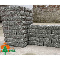 Кирпич облицовочный пустотелый ECOBRICK графит Шостка