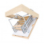 Чердачная лестница Bukwood Luxe Metal Mini 100х80 см Сумы