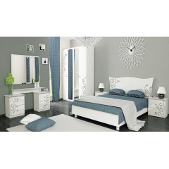 Koмплект мебели в спальню Миро-Марк Богема Белый глянец (30897) Одеса