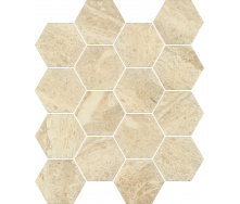 Керамическая плитка Paradyz Sunlight Stone Beige Mozaika Prasowana Hexagon G1 22х25,5 см