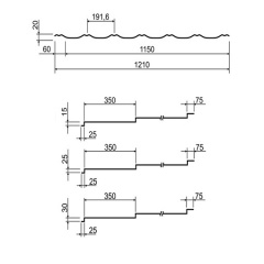 Металочерепиця Arvedi Ера 0,50 мм Quartz Petra Polyurethane Самбір