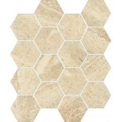 Керамическая плитка Paradyz Sunlight Stone Beige Mozaika Prasowana Hexagon G1 22х25,5 см Київ
