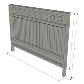 Плита заборная ЗП 250