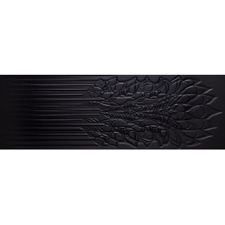 Керамическая плитка Paradyz Cold Crown Black Sciana Struktura Rekt. G1 39,8х119,8 см