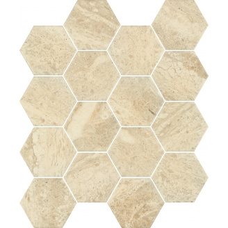 Керамическая плитка Paradyz Sunlight Stone Beige Mozaika Prasowana Hexagon G1 22х25,5 см