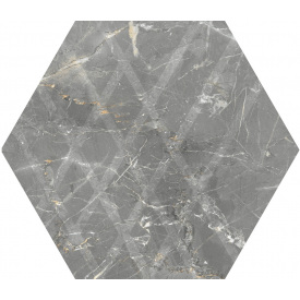 Керамогранитная плитка Paradyz Marvelstone Light Grey Heksagon Gres Szkl. Mat. G1 19,8х17,1 см