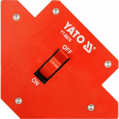 Магнитная струбцина для сварки Yato 107х160х26 мм (YT-0870) Ромни