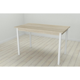 Стіл кухонний Ferrum-decor Беніта 75x120x70 Білий ДСП Сонома 16мм (BEN0032)