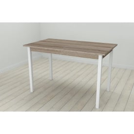 Стіл кухонний Ferrum-decor Маріо 75x120x60 Білий ДСП Сонома Трюфель 16мм (MAR0026)