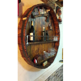 Барные полки GoodsMetall в стиле Лофт "Бочка"