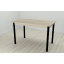 Стол кухонный Ferrum-decor Бенита 75x120x80 Черный ДСП Сонома 32мм (BEN0018) Суми