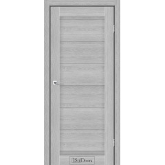 Двері міжкімнатні StilDoors Торонто дуб срібний 600х900х2000 мм Ковель