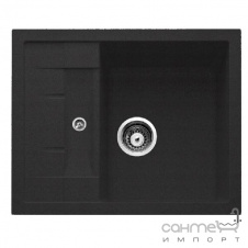 Прямоугольная гранитная кухонная мойка Adamant Fortis 610x495x200 05 коричневый