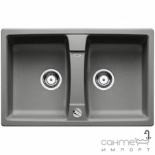 Гранитная кухонная мойка на полторы чаши с сушкой Blanco Lexa 8 Silgranit 524969 кофе