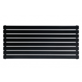 Горизонтальный дизайнерский радиатор ARTTIDESIGN Livorno ІІ G 8/800 чёрный мат