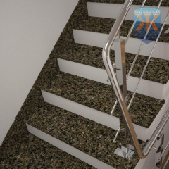 Плитка із зеленого Василівського граніту Житомирські граніти Черкаси