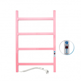Полотенцесушитель электрический Navin Nordic 500х800 Pink Digital, левый, розовый (с таймером) 10-941152-5080
