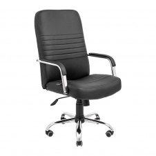 Комп'ютерне крісло Richman Armchair Prius 1001-1007х610х670 мм чорний кожзам на коліщатках