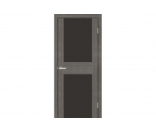 Міжкімнатні двері Оміс Cortex Gloss ПЗ триплекс чорний 600х900х2050 мм
