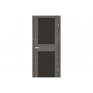 Межкомнатные двери Омис Cortex Gloss ПО триплекс черный 600х900х2050 мм