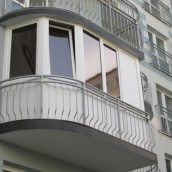Балкон Г-подібний 3600х1400 мм монтажна ширина 60мм профіль WDS Ekipazh Ultra 60.